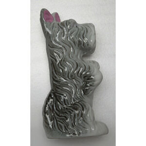 Vintage Miniature Begging Terrier Porcelain Figurine Dog